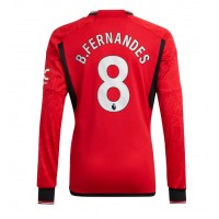 Pánský Fotbalový dres Manchester United Bruno Fernandes #8 2023-24 Domácí Dlouhý Rukáv